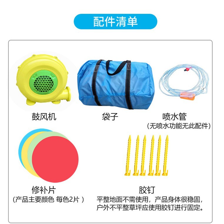 Hogar niños castillo inflable interior piscina pequeña tobogán cama de rebote juguete dibujos animados al aire libre castillo travieso