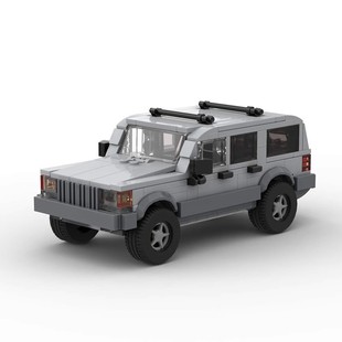 MOC building blocks compatible with Lego 63940 1993 Jeep Grand Cherokee classic assembled toys children sports car