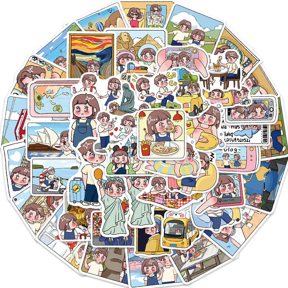 50 free emoticons of two people series original stickers can DIY…