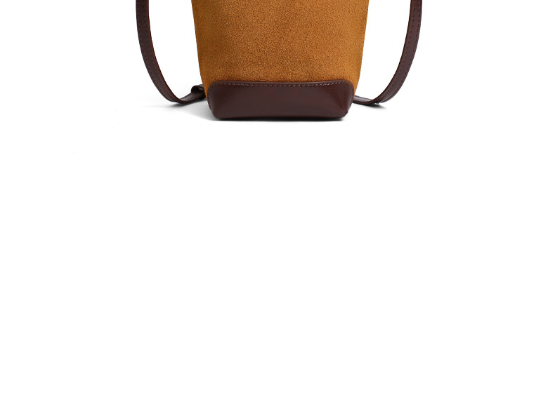 Túi bucket nữ đeo chéo kiểu mới mùa hè, chất liệu nhẹ, phong cách thời trang cao cấp — nâu chi tiết 22