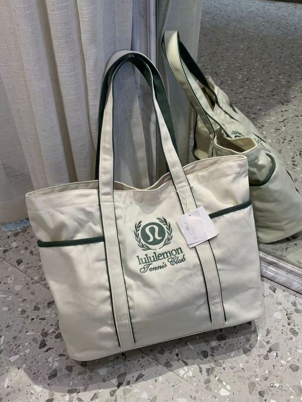 lululemon20L 大容量 シングルショルダー テニス キャンバスバッグ トートバッグ ポータブル カジュアル 旅行 スポーツ 防水 レディース|undefined