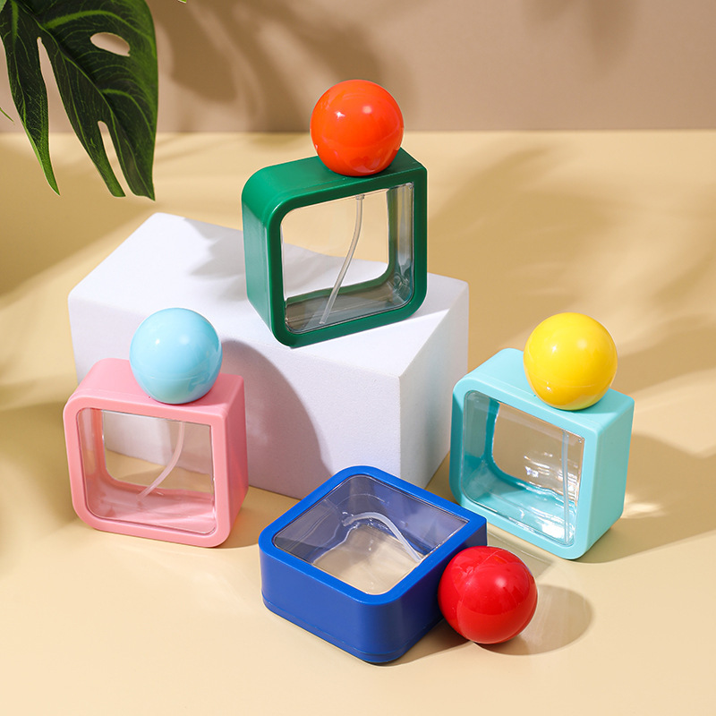 40ml香水分装喷雾瓶 ABS方形香水瓶 便携按压式分装瓶