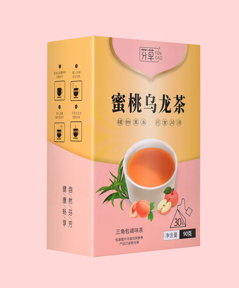 Peach Oolong Tea Mi Tao Wu Long 90g Triangle Tea Bags Hot or Cold Brew specifications
