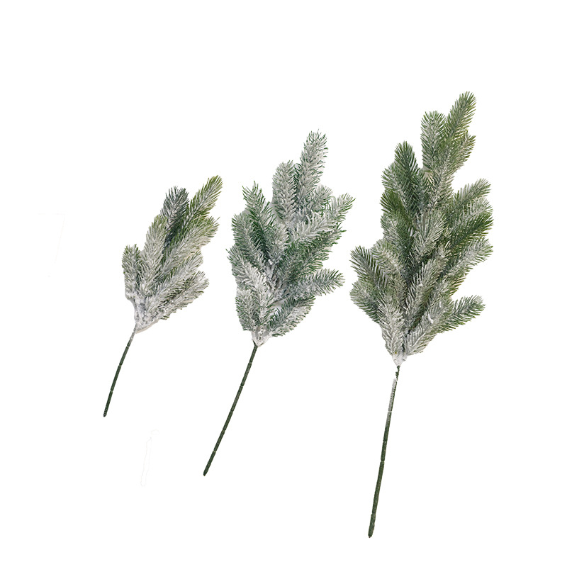 Navidad remojo de floquete de nieve simulación de hojas de PE decoración de Navidad falsa plantación verde de vinas escenario de diseño props
