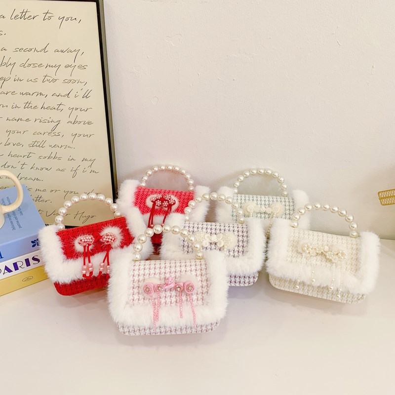 2025 nuevo bolso de Año Nuevo para niños, bolso de Año Nuevo rojo princesa para bebés