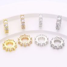 18k����ɫ΢��ʯ�Ȧ��߅��׸�Ƭ����diy��朴����Ʒ���