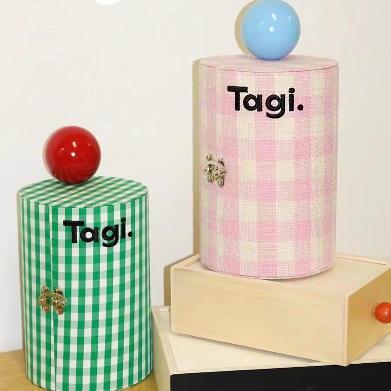 Tagi.机灵信号旋转桌面收纳复古大容量小众首饰盒化妆包|undefined