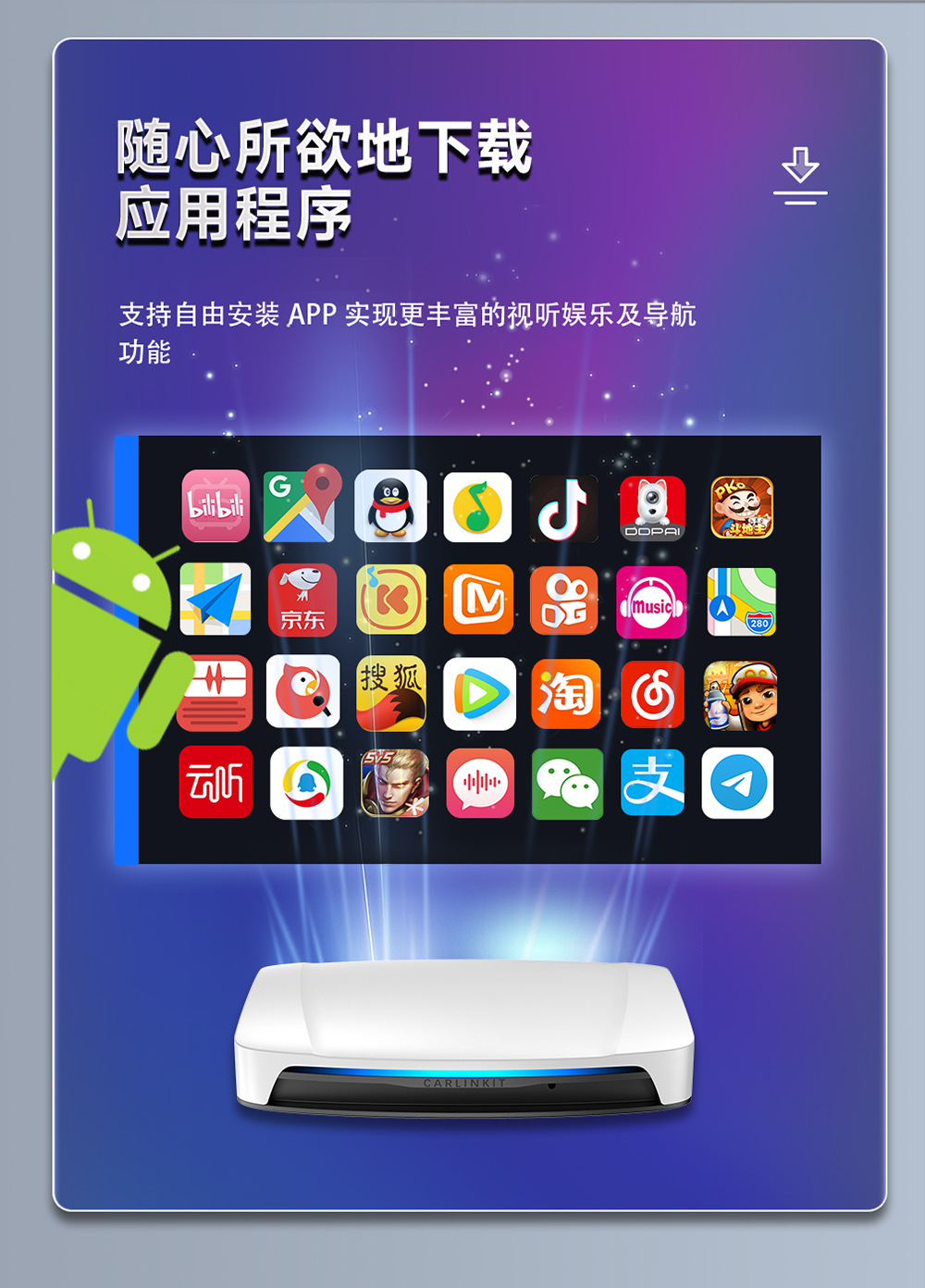 Cross-Border Original Car Sdm660 Wireless Carplay Adapter HDMI Car-Machine Interconnection Car Android Box in Stock