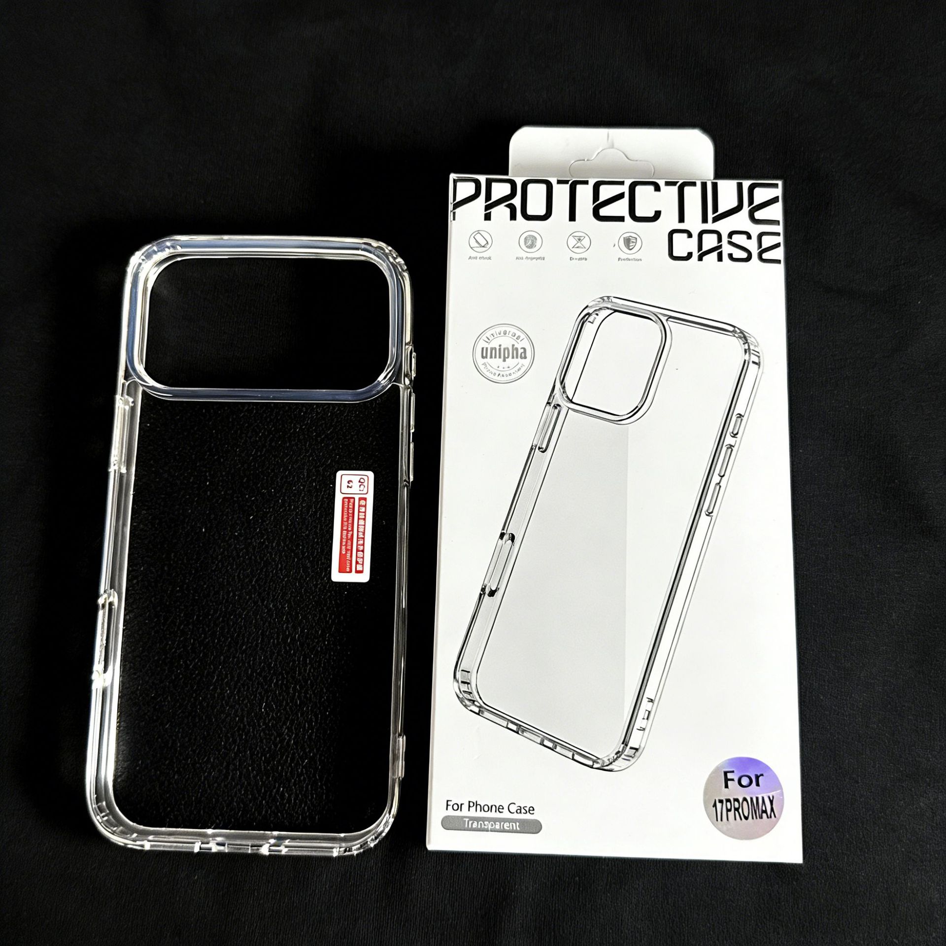 Suitable for 18Pm Acrylic Transparent iPhone Case Two-In-One 17Pro Anti-Fall Iphone16 Soft Edge Hard Back