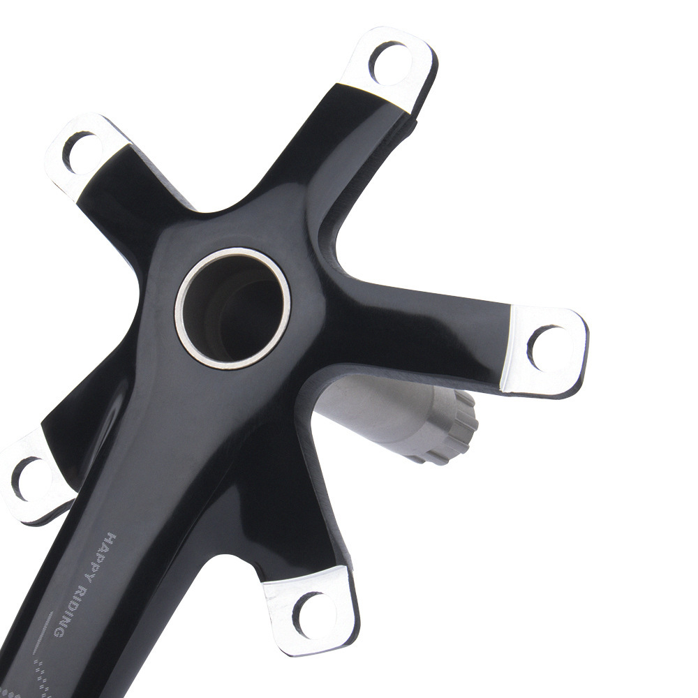 Viaron bicicleta plegable diente placa 130BCD aleación de aluminio hueco integrado manivela con eje central 53T 56T