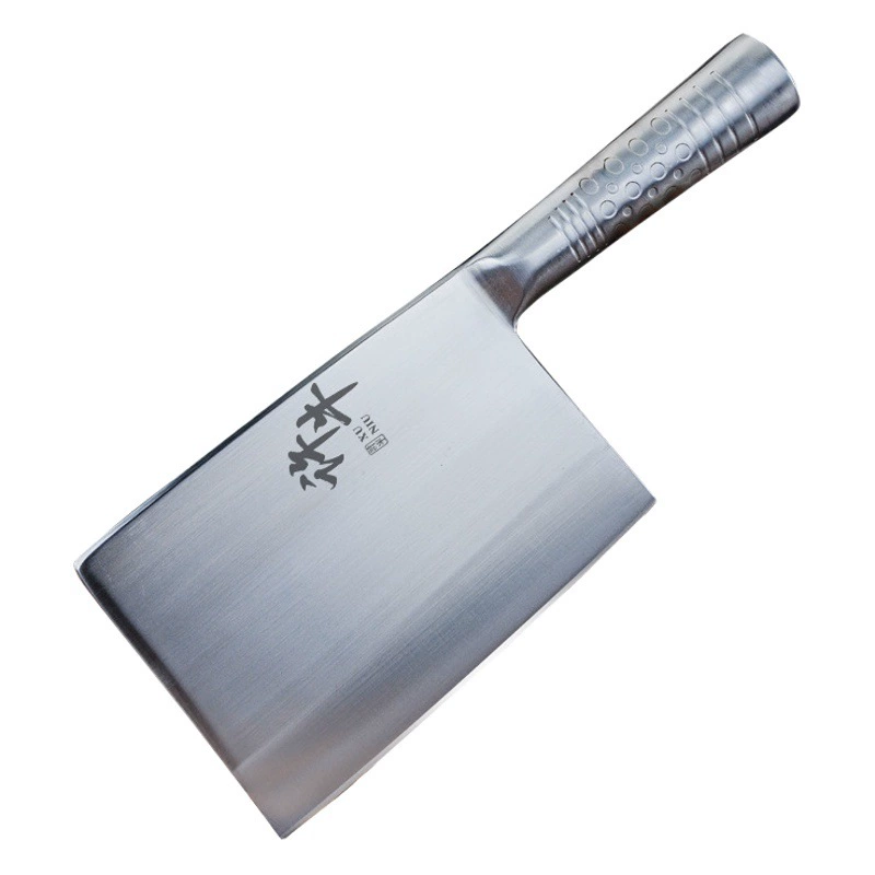 Кованый утолщенный цельностальной нож для разделки рыбы, большой мясницкий нож для использования на рынке, утяжеленный нож для рубки костей, нож для нарезки курицы, утки и рыбы.