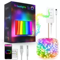 RGB LED Wifi Smart TV подсветка USB 5V атмосферный свет с Умной струной 3 м световой полосой