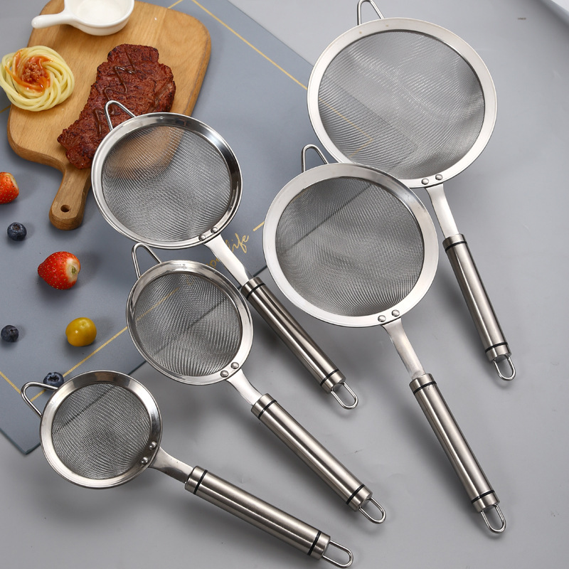 304不锈钢漏勺超细神器家用厨房果汁面粉网漏煮面网捞豆浆过滤网