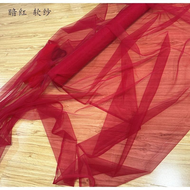 东方美学绿色古风雅静布置纱幔幼儿园环创纱布料汉服柔软装饰网纱|undefined
