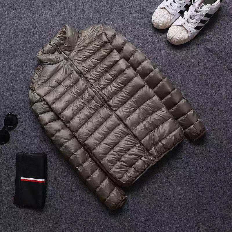 綿の上着の男性の太った人の秋冬の服は帽子のダウンの綿服の薄いタイプの綿服と太ったサイズの太った綿のコートをつないでいます。|undefined