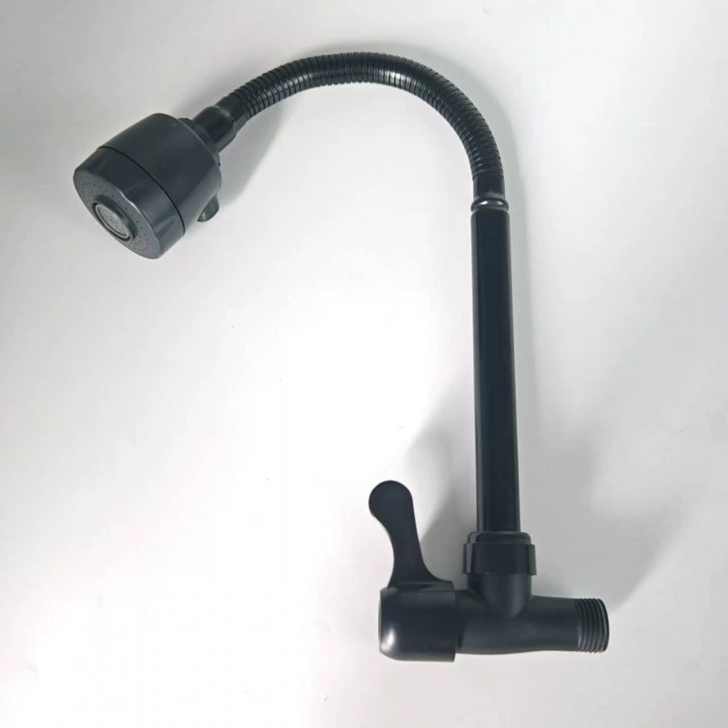 Трансграничные производители оптом в стену горизонтальный черный универсальный одноходный холодный кран