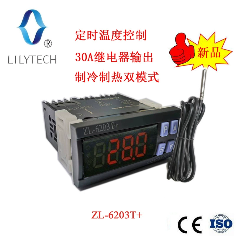 ZL-6203T +, термостат с таймером 30А, электронный цифровой регулятор температуры релейного выхода