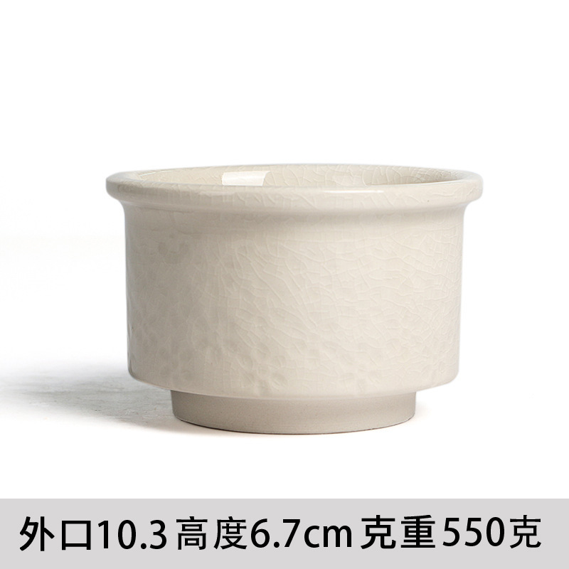 工厂直销网红印章陶瓷花盆大口径内里粗陶透气盆多肉花盆绿植花盆|undefined