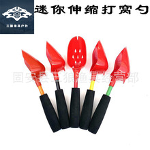 不锈钢迷你伸缩打窝勺多功能打窝勺头多用打窝抛线器打窝勺批发