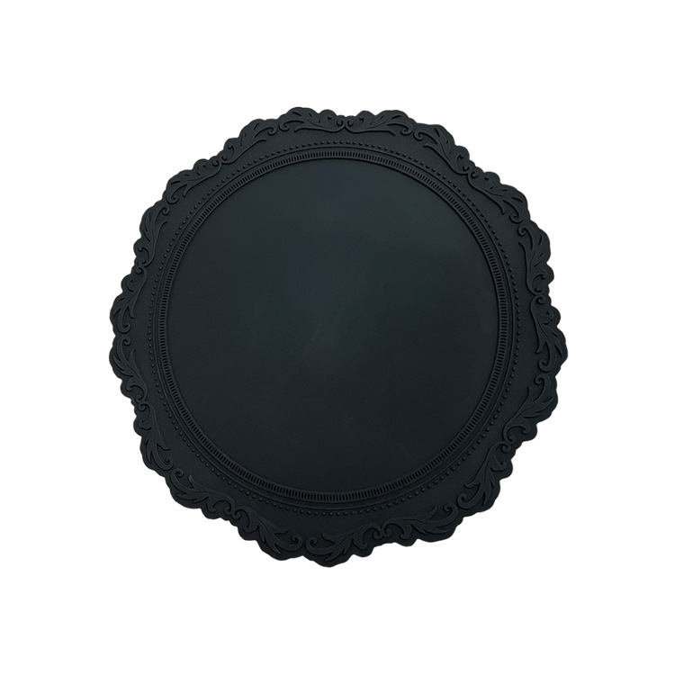 Estera de aislamiento resistente a altas temperaturas de silicona anti-escaldado estera de mesa hogar engrosada estera taza estera Tazón estera patrón en relieve mantel individual