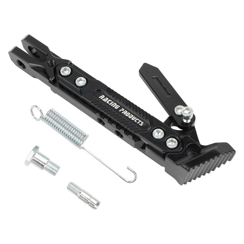 Cross-border best-selling motorcycle modification accessories: CNC aluminum alloy adjustable parking side stand with anti-slip support