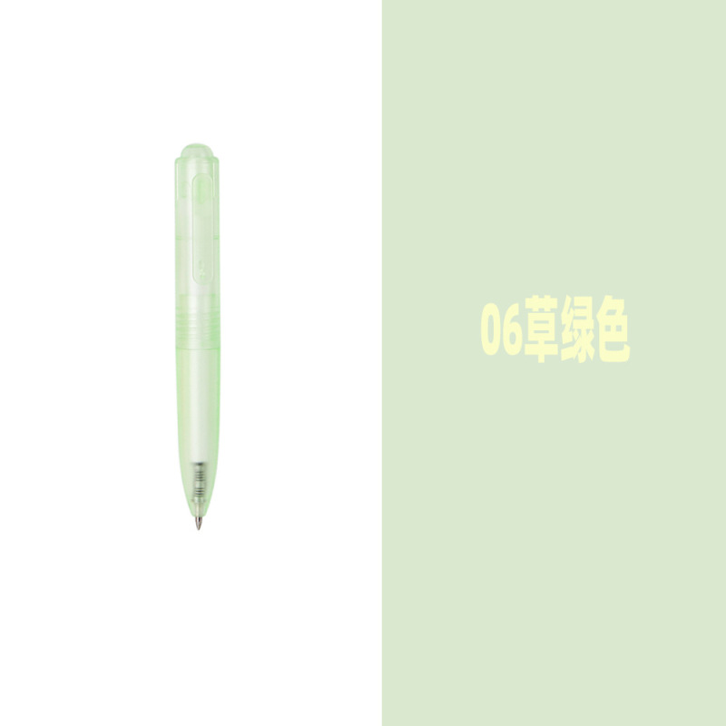 透明糖果色迷你可爱马卡龙便携口袋笔中性笔短款速干水芯小胖笔|undefined