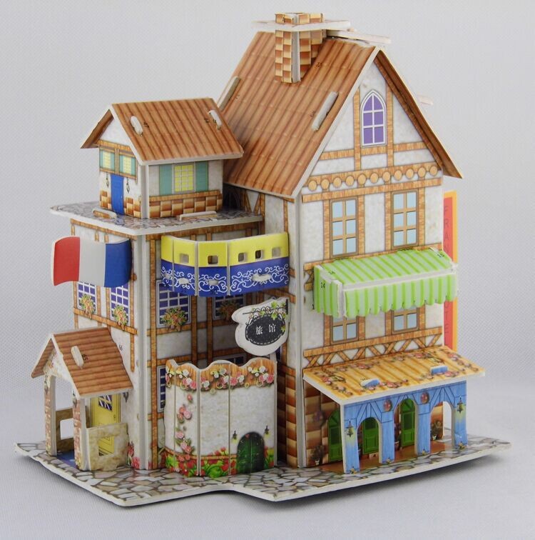 Stall Early Education Educational Toys Three-dimensional Puzzle Children's Gift Paper Puzzle Large Four-piece Puzzle 2021