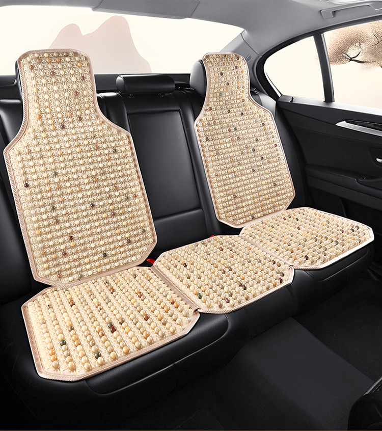Cross-Border Bodhi Seed Jade Car Headrest Lumbar Support Home Office Seat New Lumbar Pillow Cushion Car Cushion