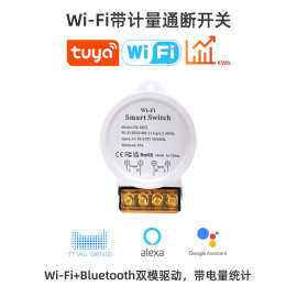 WiFi带计量通断器开关大功率30A 90-250V涂鸦智能App语音控制