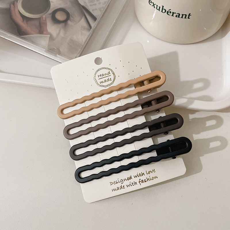 Lindo leche marrón pato clip frente hembra flequillo horquilla accesorios de pelo BB clip horquilla pequeño clip tocado