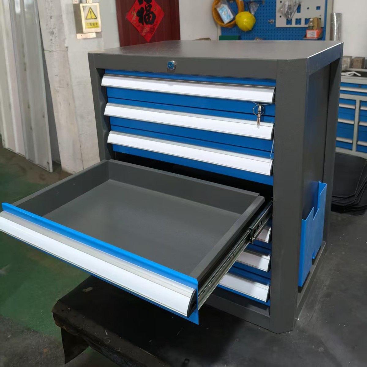 定制移动七抽工具车多层汽修工具柜工业级多功能落地工具柜工具车