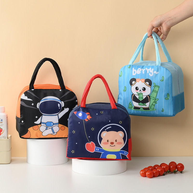 Temu Cross-Border Satchel Lunch Bag Cartoon Thermal Bag Aluminum Foil Lunch Bag Thermal Bag Lunch Bag Thermal Lunch Box Bag