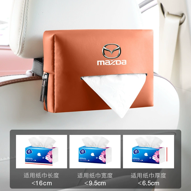 Suitable for Mazda CX50 line also Angkesela Atez seat back armrest box car leather tissue bag