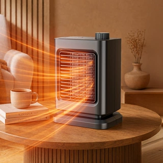 暖风机家用取暖器小型陶瓷加热静音节能电暖器办公室桌面加热器