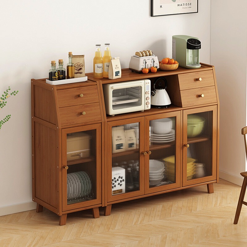 Modern minimalist kitchen sideboard, vintage floor-standing cabinet for living room, wall-mounted integrated storage tea cabinet Modern minimalist kitchen sideboard, vintage floor-standing cabinet for living room, wall-mounted integrated storage tea cabinet