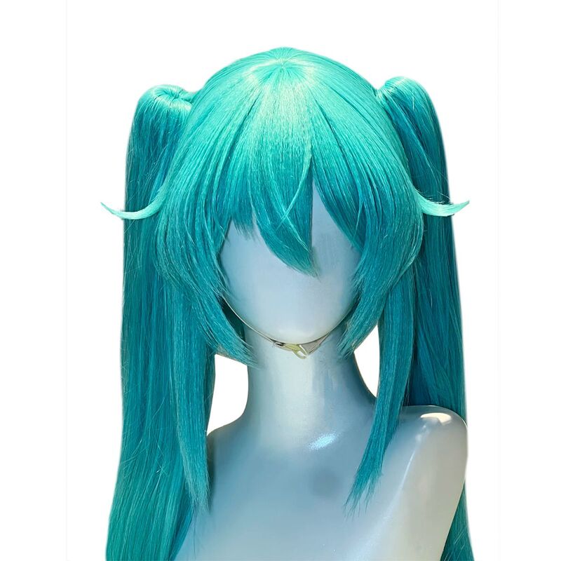 Cosplay Wig Female Hatsune Miku Blue Tiger Clip Double Ponytail Hatsune Miku Lolita Wig Cosplay Wig Female Hatsune Miku Blue Tiger Clip Double Ponytail Hatsune Miku Lolita Wig