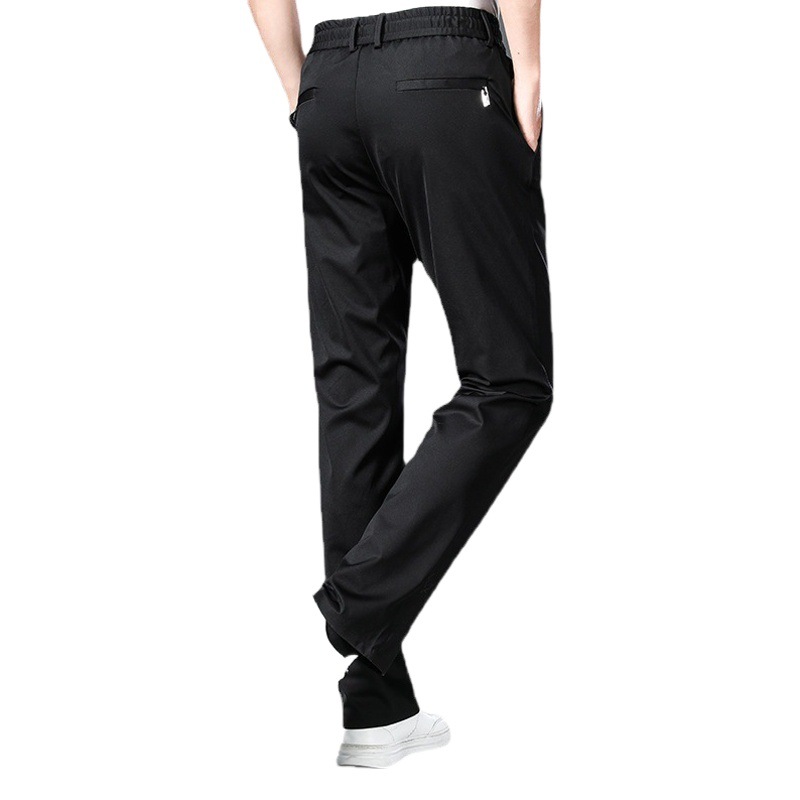 Pantalones de papá de verano Pantalones delgados para hombres de mediana edad y ancianos Pantalones de chándal elásticos para hombres Pantalones para hombres Pantalones casuales para hombres de verano