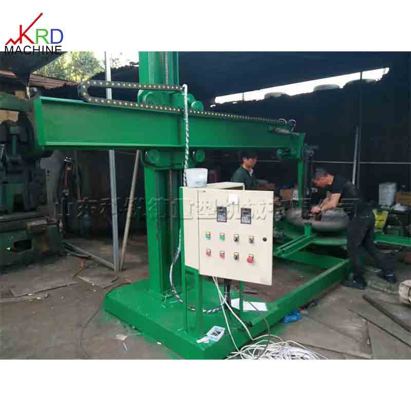 变频控制不锈钢封头抛光机 五金工件表面抛磨机 无级调速抛磨机