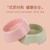 Three pieces of pet plastic dog bowl mini single bowl of pet utensils 3 color mixed wholesale 0023