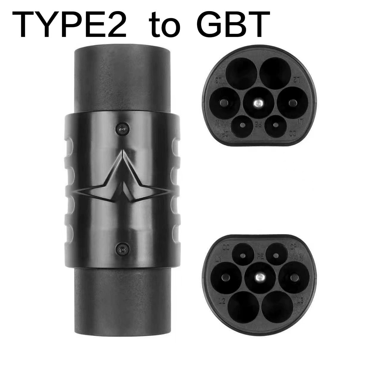 Ev Car New Energy Charging Station European Standard to Chinese Standard Adapter Type2 to Gbt Converter Exclusively for Cross-Border Use
