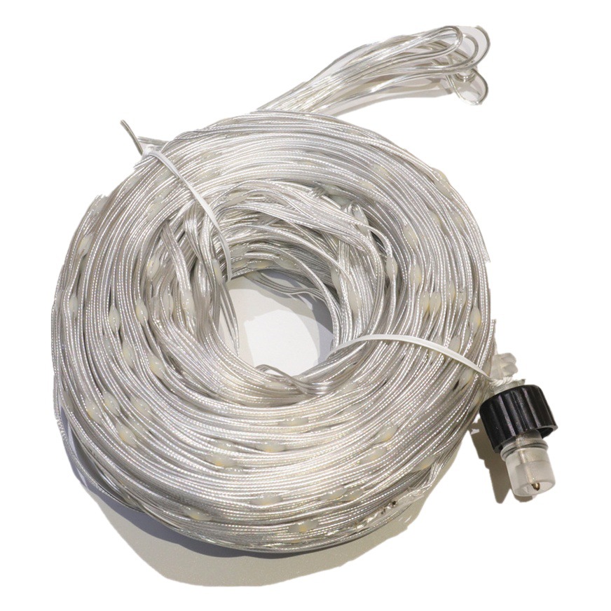 Transfronterizo 24V bajo voltaje LED solar Cadena de cuero Cadena de luz al aire libre impermeable luz de la secuencia de iluminación de luz decorativa árbol de bobinado pequeña luz de color