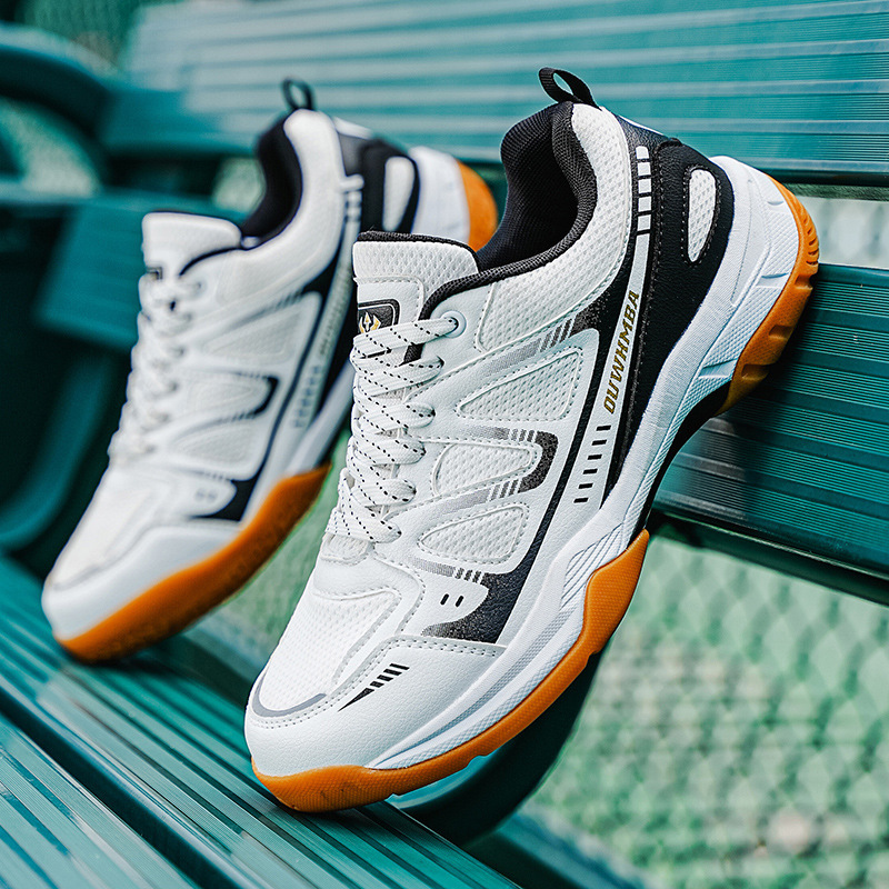 Cross-Border New Badminton Shoes for Men and Women, Non-Slip, Breathable, Shock-Absorbing Sneakers, Wear-Resistant Sports Shoes, Outdoor Professional Training Shoes