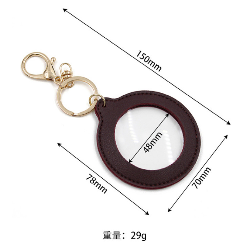 深圳跨境工厂差异化开发客制十倍放大隐形放大镜钥匙扣放大镜挂件