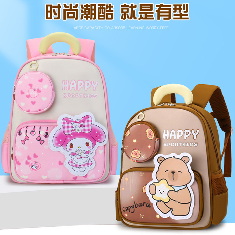 幼儿园书包可爱卡通男女孩背包3-6岁学前班书包轻便减负儿童书包|undefined