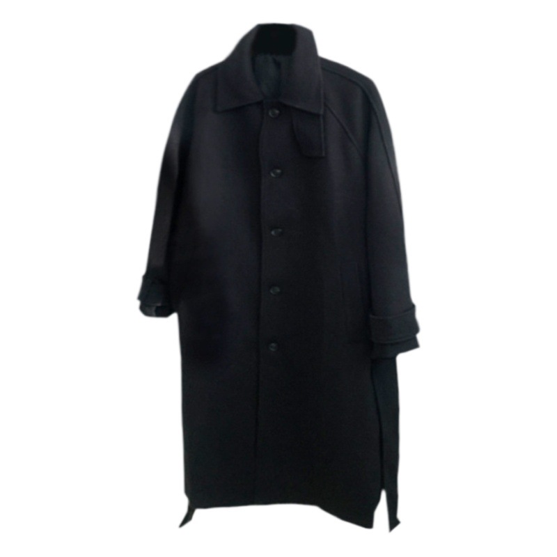 ASCLO Otoño e Invierno engrosada abrigo de lana estilo Coreano versátil de moda nueva cazadora suelta perezoso abrigo de lana de los hombres