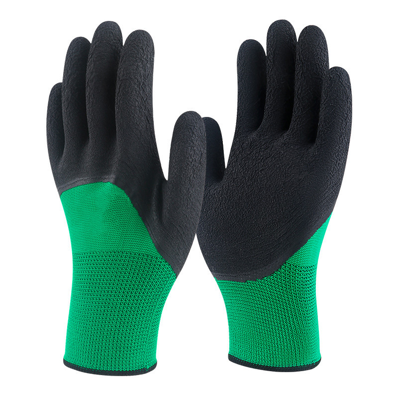 두꺼운 녹색과 검은색 폼킹