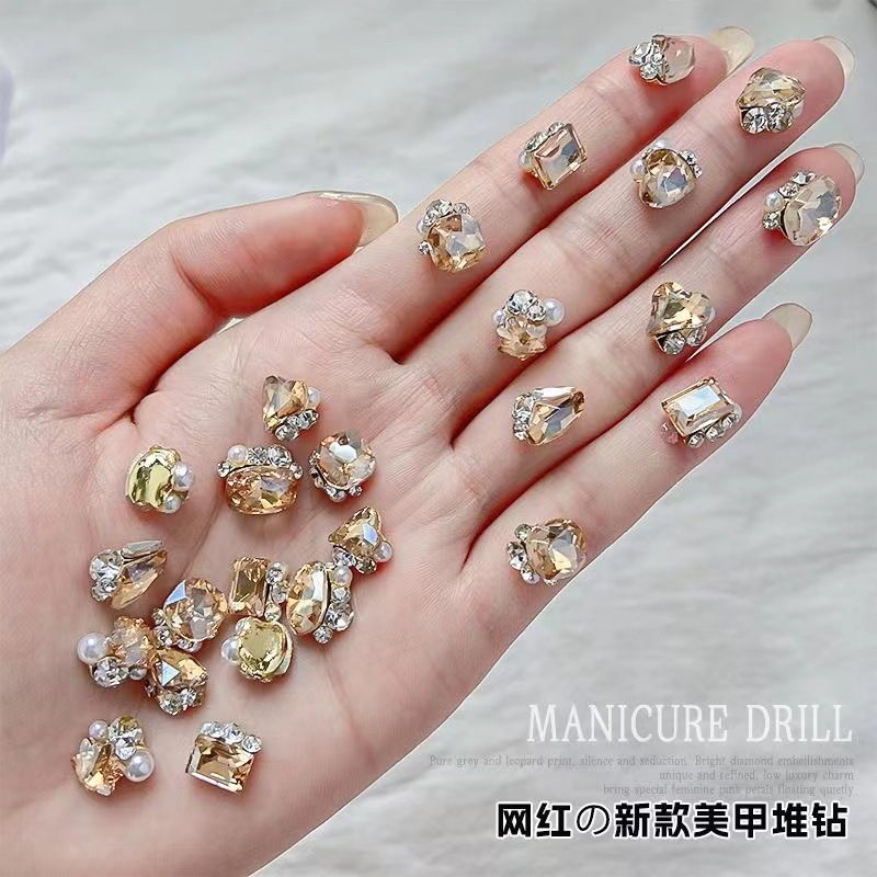 9364 # 크리스탈 더미 다이아몬드 [샴페인] 혼합