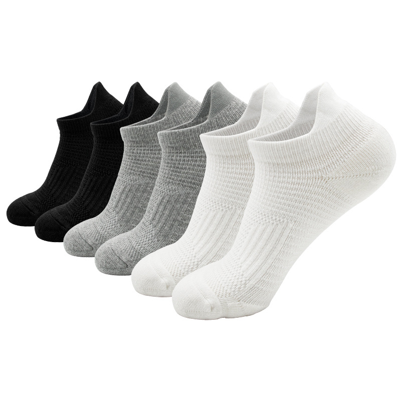 Calcetines deportivos Calcetines cortos que absorben el sudor y desodorizantes Calcetines de baloncesto profesionales para hombres Calcetines de entrenamiento de fondo de toalla gruesa al por mayor