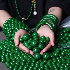 Wholesale factory-sourced live-streamed imitation green oryx horn single & loose beads, artisanal Buddhist prayer beads, and women's beaded autumn-style charm beads