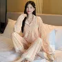 新款压花蕾丝秋冬家居服